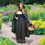 Medieval Cotton Cross Over Hooded Cloak