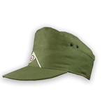 WWII German Army DAK Tropical Field Cap - Enlisted Green