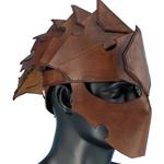 Leather Assassins Helmet Brown