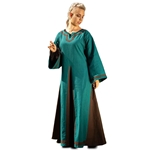 Astrid Dress - Dragon Teal and Ox Brown - Cotton