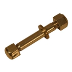 Small Brass Nut and Washer for Dulcimer Stand