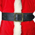 Santa Claus Belt 4 in. Wide Leather Square Buckle