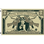 Flags - Guns Freedom Dollar Flag