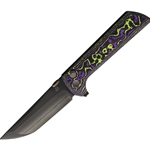 North Mountain Blade - Chop 2 Button Lock Purple CF NMB2406PRCFD