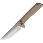 North Mountain Blade - Chop 2 Button Lock Micarta Tan NMB2406YLMCT