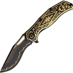 North Mountain Blade - Gold Nocturne Linerlock 24K NMB2532GDD