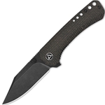QSP Knife - Kestrel Linerlock Brown Mic QS145A2