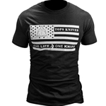 TOPS - T-Shirt Flag Logo Black XXL