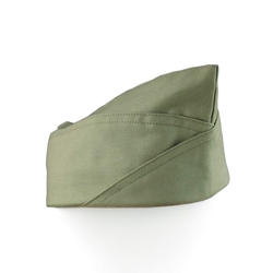 WWII U.S. Army OD Overseas Cap / Garrison Cap
