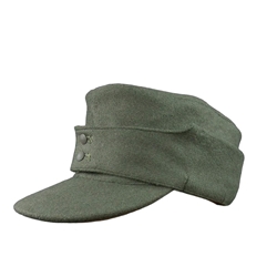 German M43 Waffen-SS Enlisted Wool Field Cap – WWII Reproduction