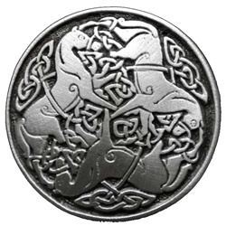 Large Celtic Horse of Epona Button 107.0702
