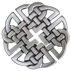 Pewter Celtic Knot Brooch 106.0658
