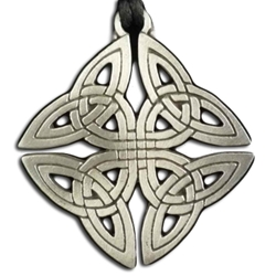 Square Celtic Knot Pewter Pendant