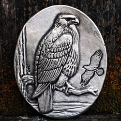 Red Tail Hawk Brooch Fine Pewter 106.1240