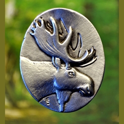 Moose Brooch Fine Pewter 106.0642