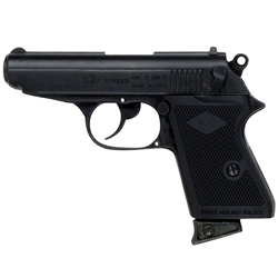 Replica James Bond PPK Style Black 9MM Blank Firing Automatic Gun
