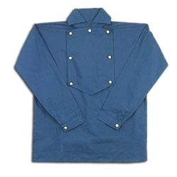 Civil War Cavalry Shirt in Blue Cotton