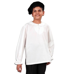 Musketeer Shirt for Children - White Cotton 101575