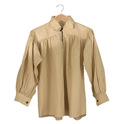 Renaissance Cotton Shirt with Collar Natural Medium GB3024