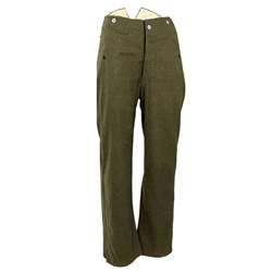 WWII German Heer M40 Field Gray Wool Trousers – Reproduction Enlisted Uniform Pants