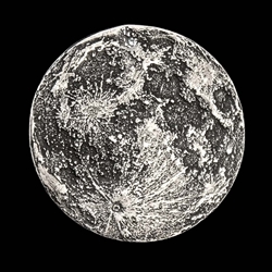 Full Moon Silver Medallion – Solid .999 Fine Silver