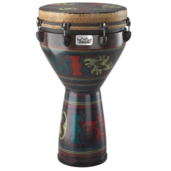 Remo Djembe African Drum Standard Key, 14" x 25", Adinkra 47-DJ-0014-24