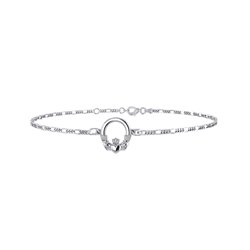 Irish Claddagh Sterling Silver AnkletTBG726