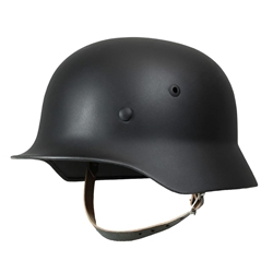 German WWII M35 Helmet Black SS Reproduction 3 Sizes