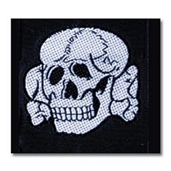 German Waffen SS Bevo Cap Skull EM Enlisted - WWII Repro