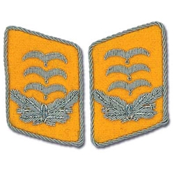 German Luftwaffe Bullion Collar Tabs - Officer - Hauptmann
