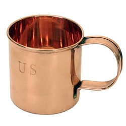 Solid Copper US Soup Mug