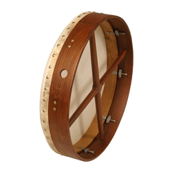 Bodhran 18", Tune, Sheesham, Soft, Cross  BTN8RS