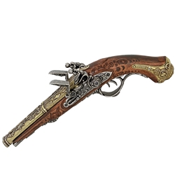 Double-Barrel Flintlock Pistol of Napoleon Non-Firing FD1026