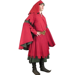 Dagged Houppelande with Chaperone Hat early 15th century