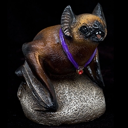 Brown Vampire Bat Sculpture