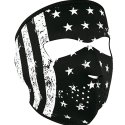 Zan Headgear - Full Face Mask BW Flag ZHWNFM091